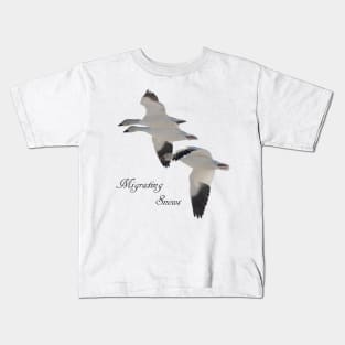 Migrating Snows Kids T-Shirt